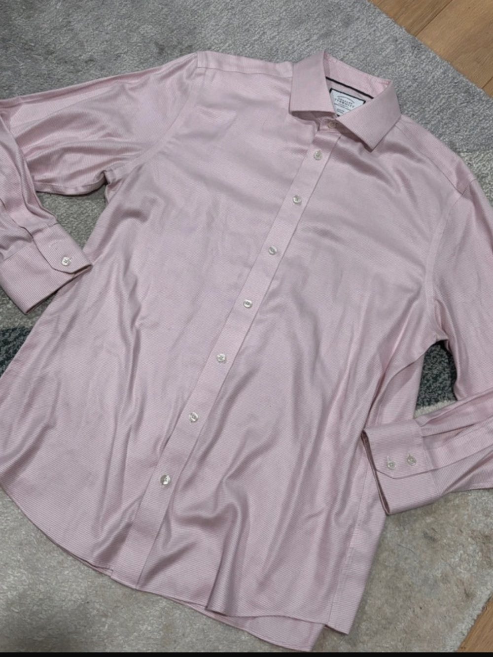 Charles Tyrwhitt men’s dress shirt Slim fit non iron Size 16.5/33